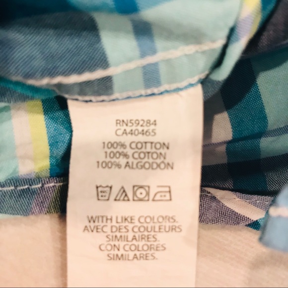 8/$25 TCP The Children’s Place Short Sleeve Plaid Sh… - Picture 7 of 11